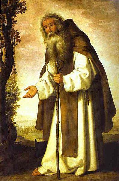 Francisco de Zurbaran Anthony Abbot by Zurbaran oil painting image